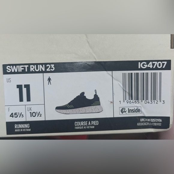 NWOT. MEN'S ADIDAS SWIFT RUN 23 SNEAKERS. SIZE 11. - Picture 8 of 8